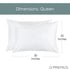 Premius 2 Pack Zippered Waterproof Pillow Protector, White