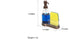 Dispensador de jabón de plástico Home Basics con tapa de acero cepillado y soporte para esponja, color bronce