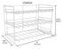 Home Basics Can Rack Organizer Food Soda Can Dispenser, White, 10.6x14x10.5 Inches