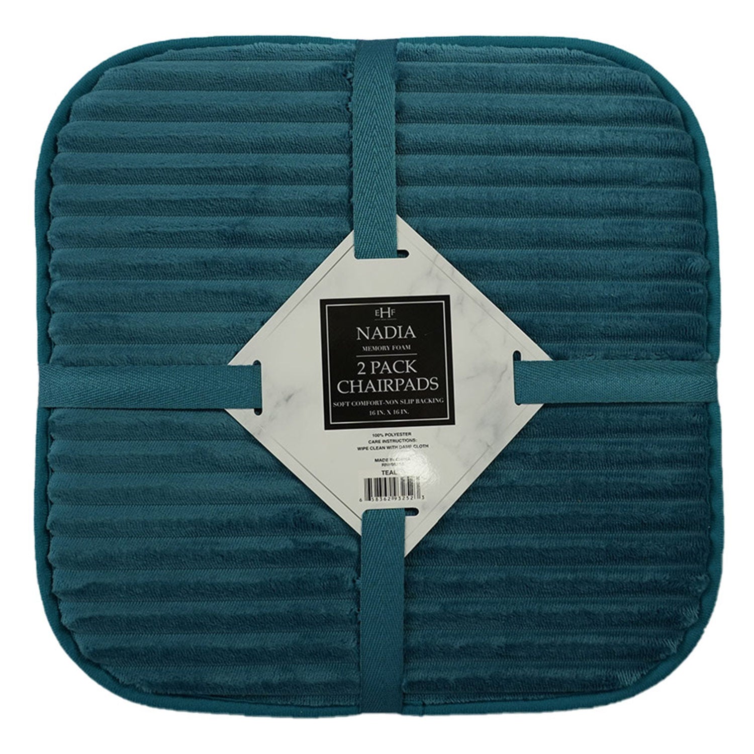 Juego de 2 cojines de espuma viscoelástica para silla PREMIUS Nadia, 16 x 16 pulgadas