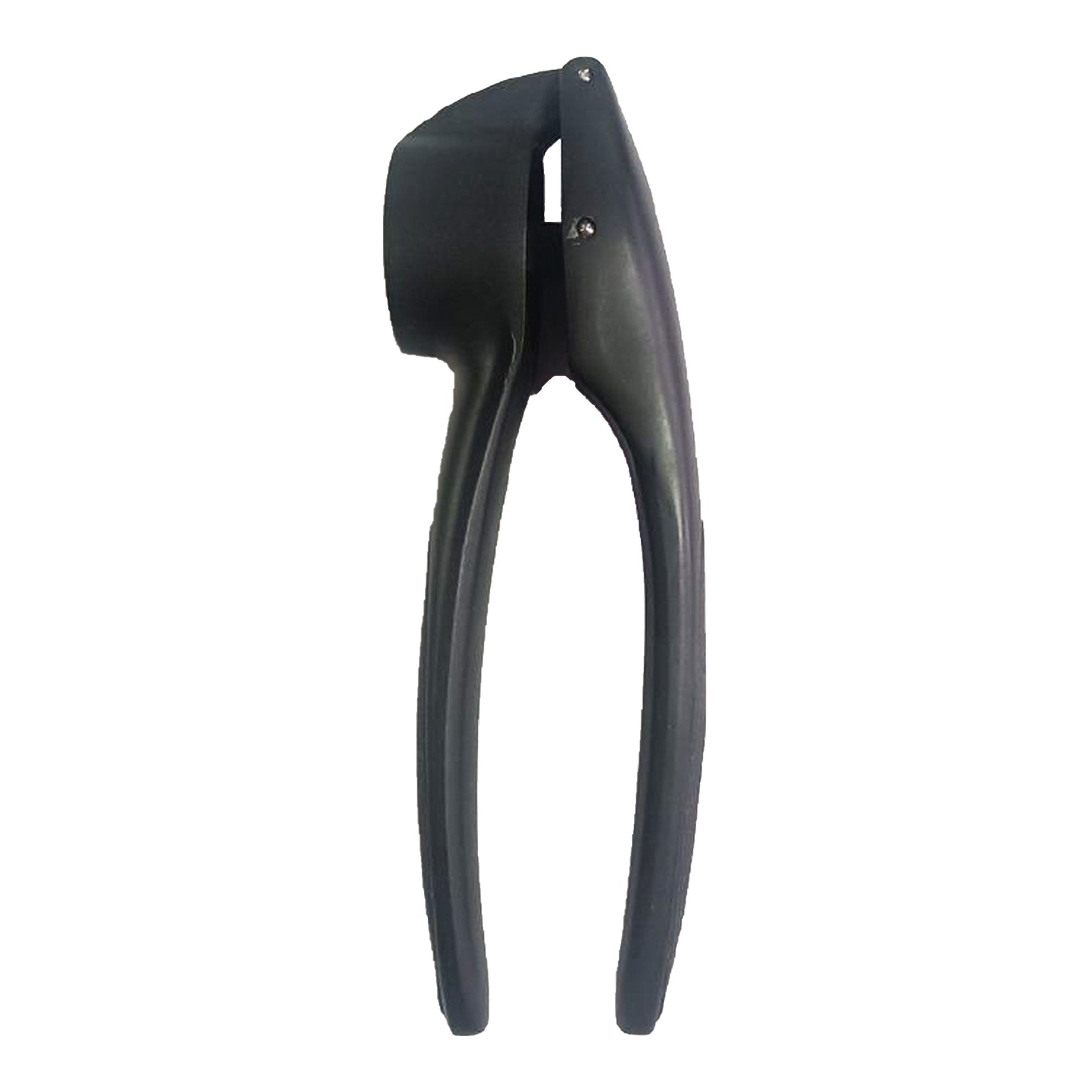 Prensa de ajo de zinc Home Basics, negro mate