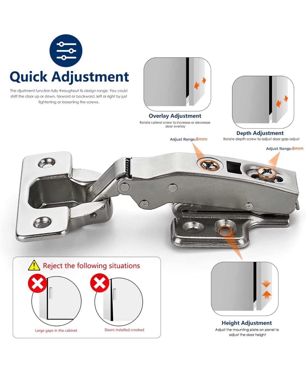 Cabinet Hinges 1/2