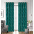 Elaine Embossed Metallic Room Darkening Grommet Window Panel, 54x90 Inches
