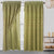Cecilia Floral Embroidery Window Panel With Valance and Backing, 54x84 Inches