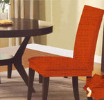Funda elástica para silla de comedor de lunares Monica de primera calidad, 42 x 16 pulgadas