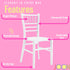 Sillas Tiffany Chiavari para niños JOON, paquete de 2, 25 x 13 x 14,5 pulgadas