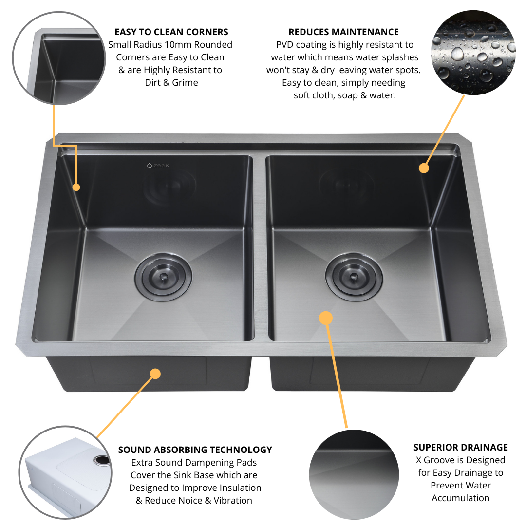 Fregadero de cocina Zeek Workstation de 32