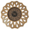 Premius Tortoise Shell Wall Clock, Light Brown, 20 Inches