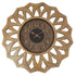 Premius Tortoise Shell Wall Clock, Light Brown, 20 Inches