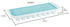 Home Basics 16 Compartment Square Plastic Stackable Ice Cube Tray with Snap-on Cover, Blue