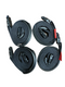 Correas de viento ajustables para cubierta de jacuzzi con hebilla ACW negra de 3 m | 2 kits completos
