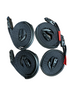 Correas de viento ajustables para cubierta de jacuzzi con hebilla ACW negra de 3 m | 2 kits completos