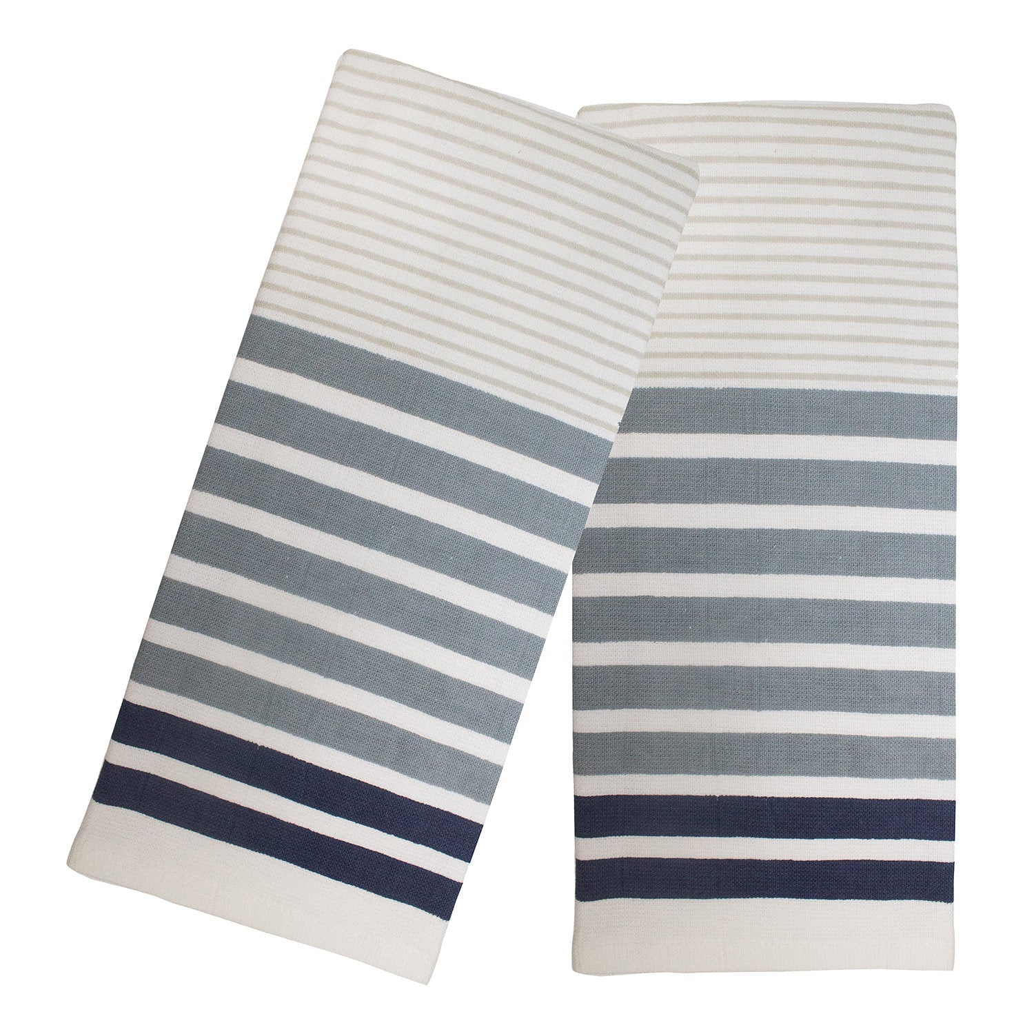Juego de toallas de cocina Fouta de 2 piezas con diseño de rayas finas de Popular Home, 16 x 28 pulgadas