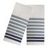 Juego de toallas de cocina Fouta de 2 piezas con diseño de rayas finas de Popular Home, 16 x 28 pulgadas