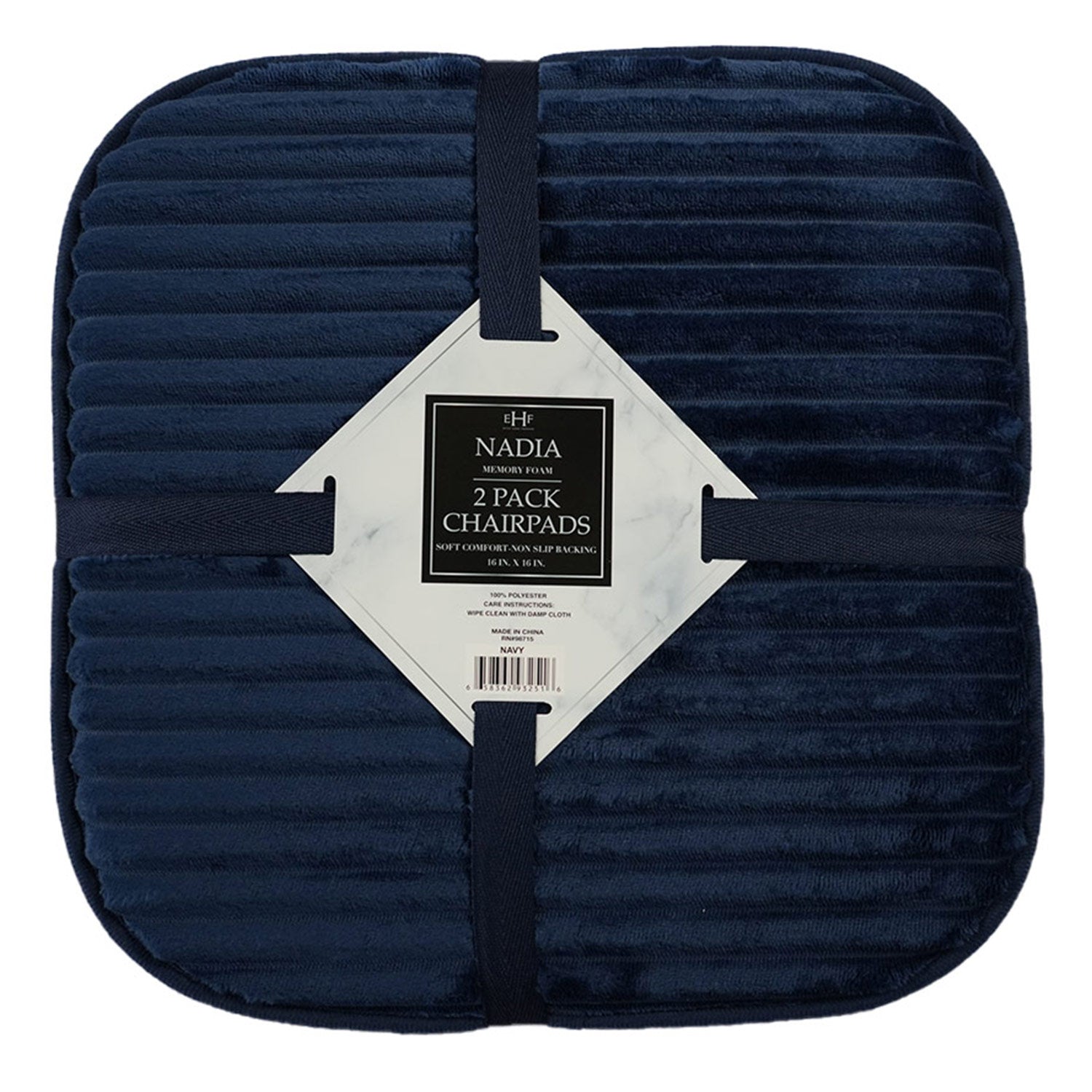 Juego de 2 cojines de espuma viscoelástica para silla PREMIUS Nadia, 16 x 16 pulgadas