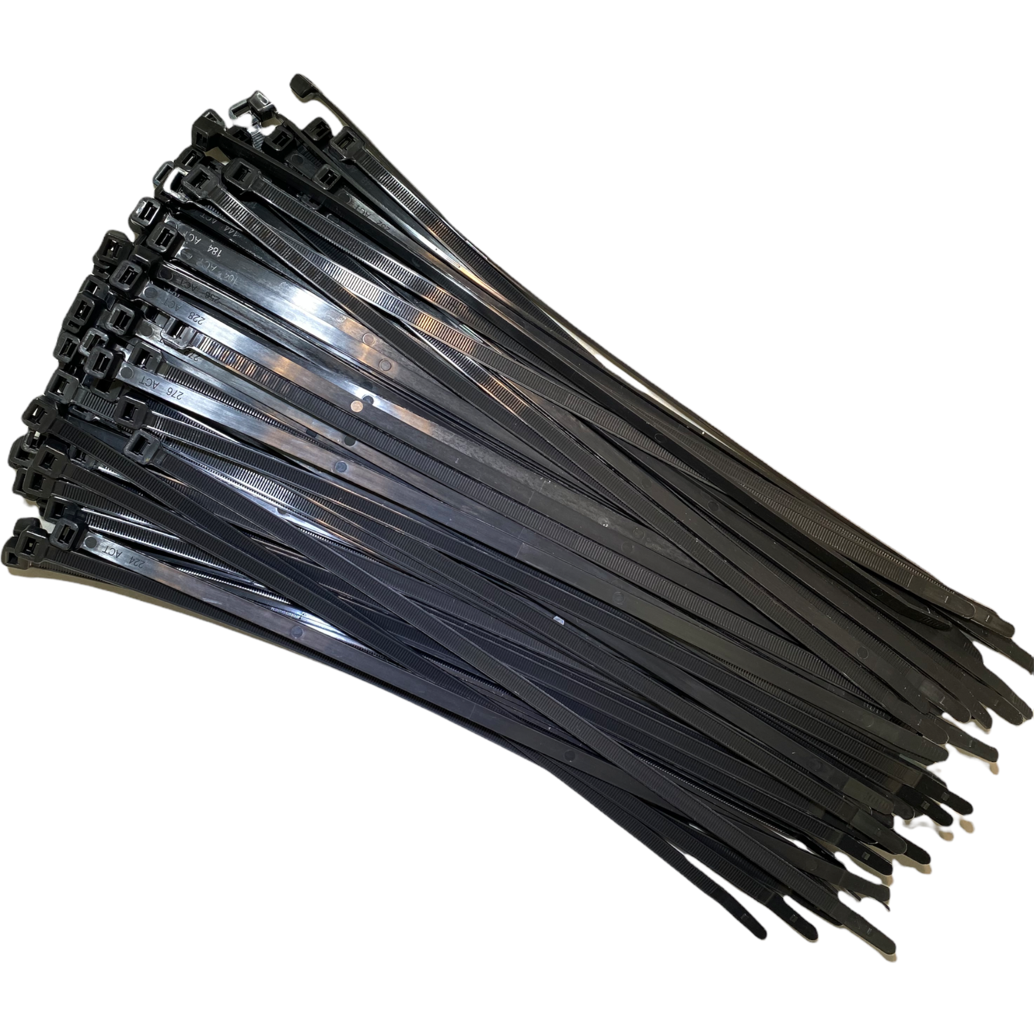 Brida de nailon de 35,5 cm y 54 kg, color negro UV, paquete de 100 | HDZT14X100