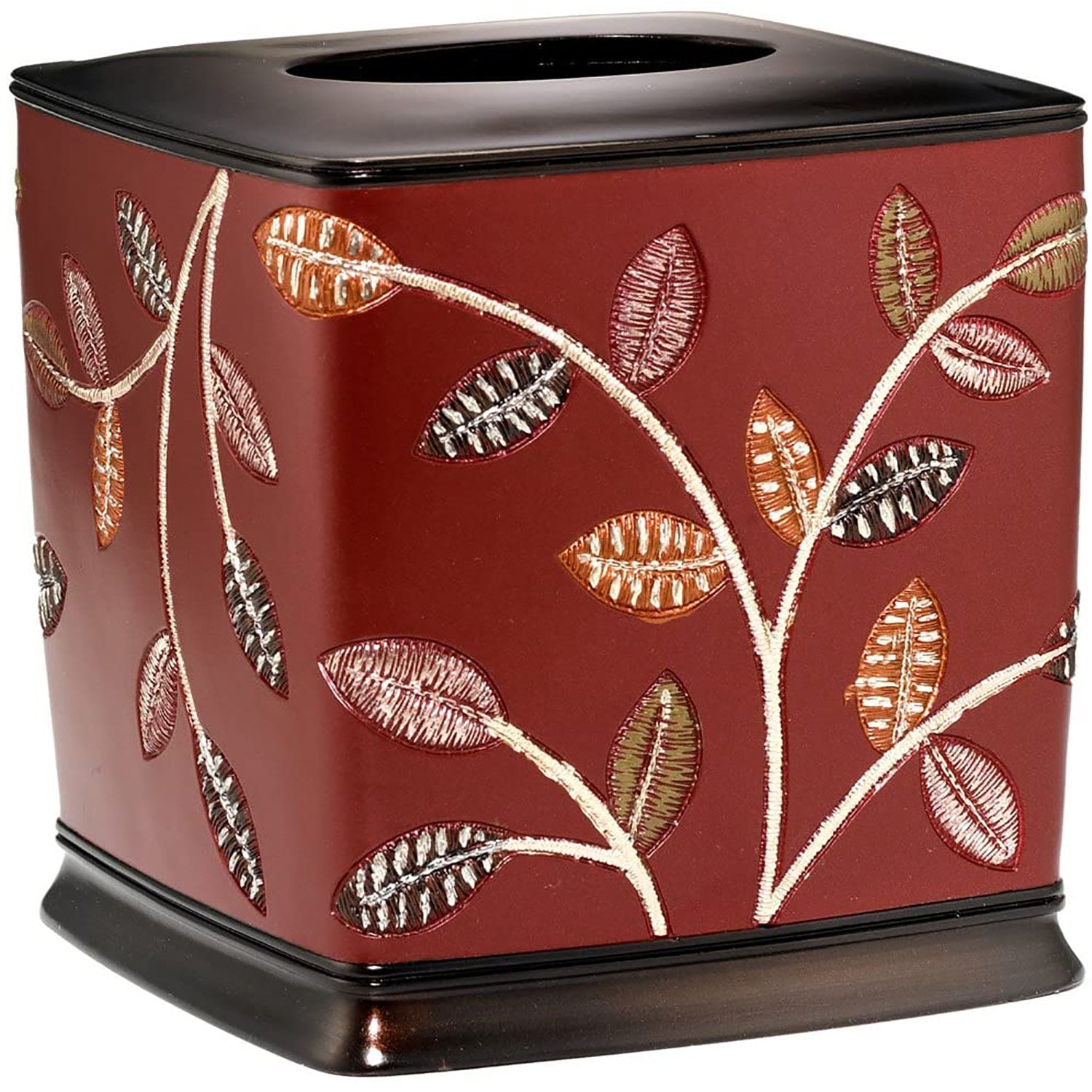 Conjunto de decoración para baño completo Aubury, color burdeos. Se vende por separado
