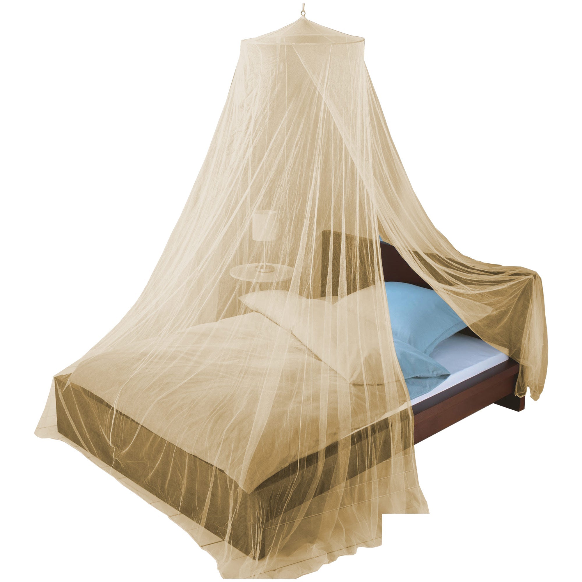 Just Relax Elegant Mosquito Net Bed Canopy Set, Beige, Twin-Full