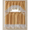 Paris Embroidered Kitchen Curtain Set, Swag 60x36, 30x36 Inches