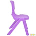 Sillas de aprendizaje apilables de plástico para niños JOON, color morado, 20,5 x 12,75 x 11 pulgadas, paquete de 2 (paquete de 2)