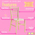 Sillas Tiffany Chiavari para niños JOON, paquete de 2, 25 x 13 x 14,5 pulgadas