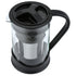 Cafetera de café frío Spigo con jarra de vidrio de borosilicato, color negro, 1 litro, 8 x 5 pulgadas