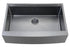 Fregadero de cocina Zeek Farmhouse Workstation de un solo tazón en color bronce mate y negro de 33" con accesorios y revestimiento PVD Nano Tech ENZO ZA-B332
