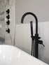 Grifo de bañera de suelo Zeek negro mate F-TB51