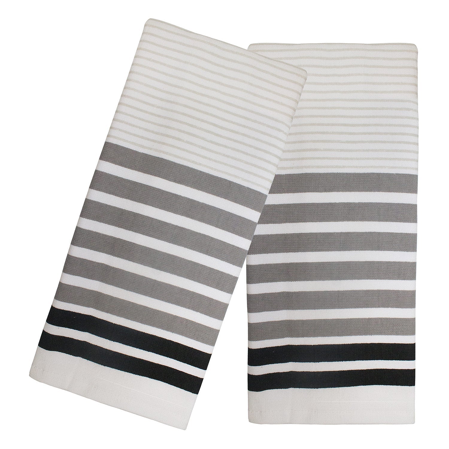 Juego de toallas de cocina Fouta de 2 piezas con diseño de rayas finas de Popular Home, 16 x 28 pulgadas