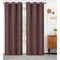 Serbia 2-Pack Room Darkening Embossed Leaf Grommet Window Panel, 76x84 Inches