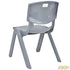 Sillas de aprendizaje apilables de plástico para niños JOON, gris oscuro, 20,5 x 12,75 x 11 pulgadas, paquete de 2 (paquete de 2)