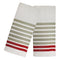 Juego de toallas de cocina Fouta de 2 piezas con diseño de rayas finas de Popular Home, 16 x 28 pulgadas