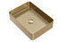 Zeek 18”x13” Gold Rectangular Vessel Bathroom Sink Stainless Steel PVD Nano Tech Coating ZN-G183