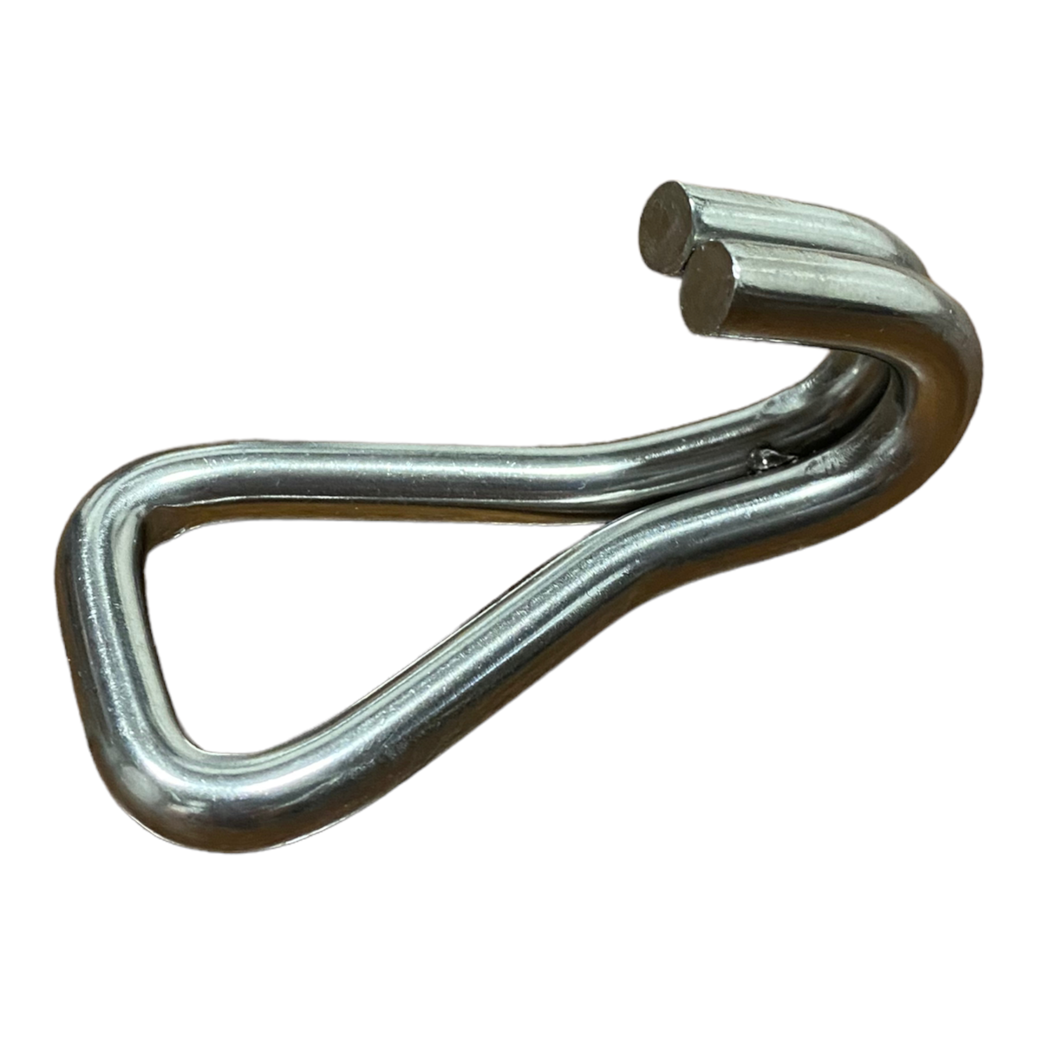 Ganchos dobles en forma de "J" de acero inoxidable de 1" | Paquete de 4