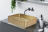 Zeek 18”x13” Gold Rectangular Vessel Bathroom Sink Stainless Steel PVD Nano Tech Coating ZN-G183