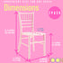 Sillas Tiffany Chiavari para niños JOON, paquete de 2, 25 x 13 x 14,5 pulgadas