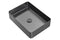 Lavabo de baño rectangular Zeek de 18” x 13” en color negro metalizado con revestimiento de PVD Nano Tech de acero inoxidable ZN-B183