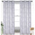 Viktoria 2 Pack Mettalic Foil Room Darkening Grommet Window Panel, 2-38x84 Inches