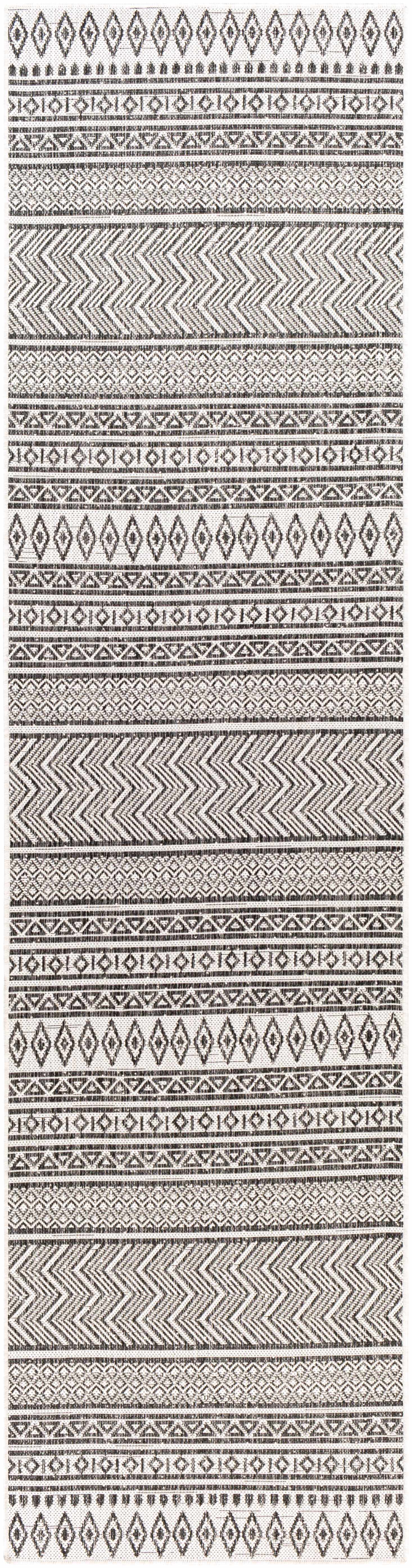 Alfombra para exteriores en blanco y negro de Imboden