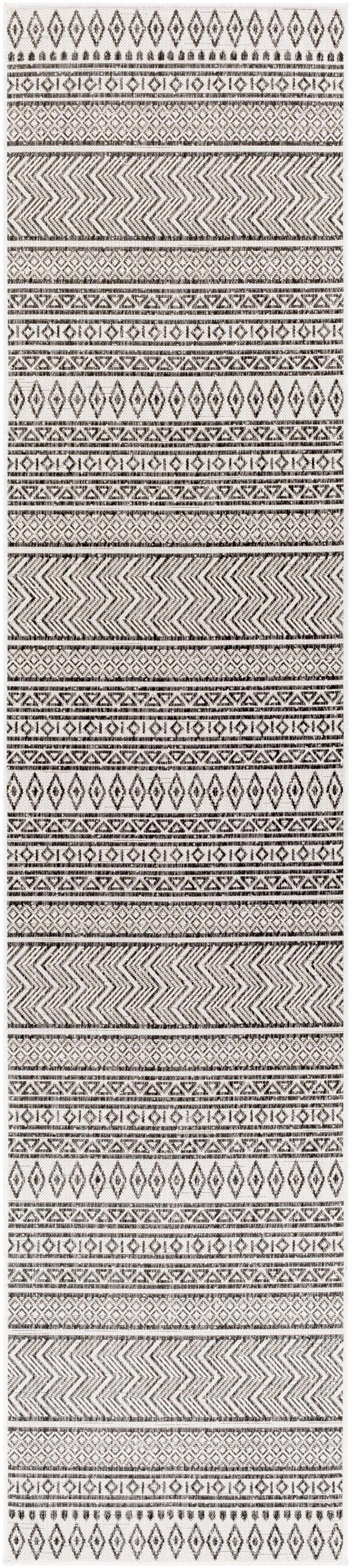 Alfombra para exteriores en blanco y negro de Imboden
