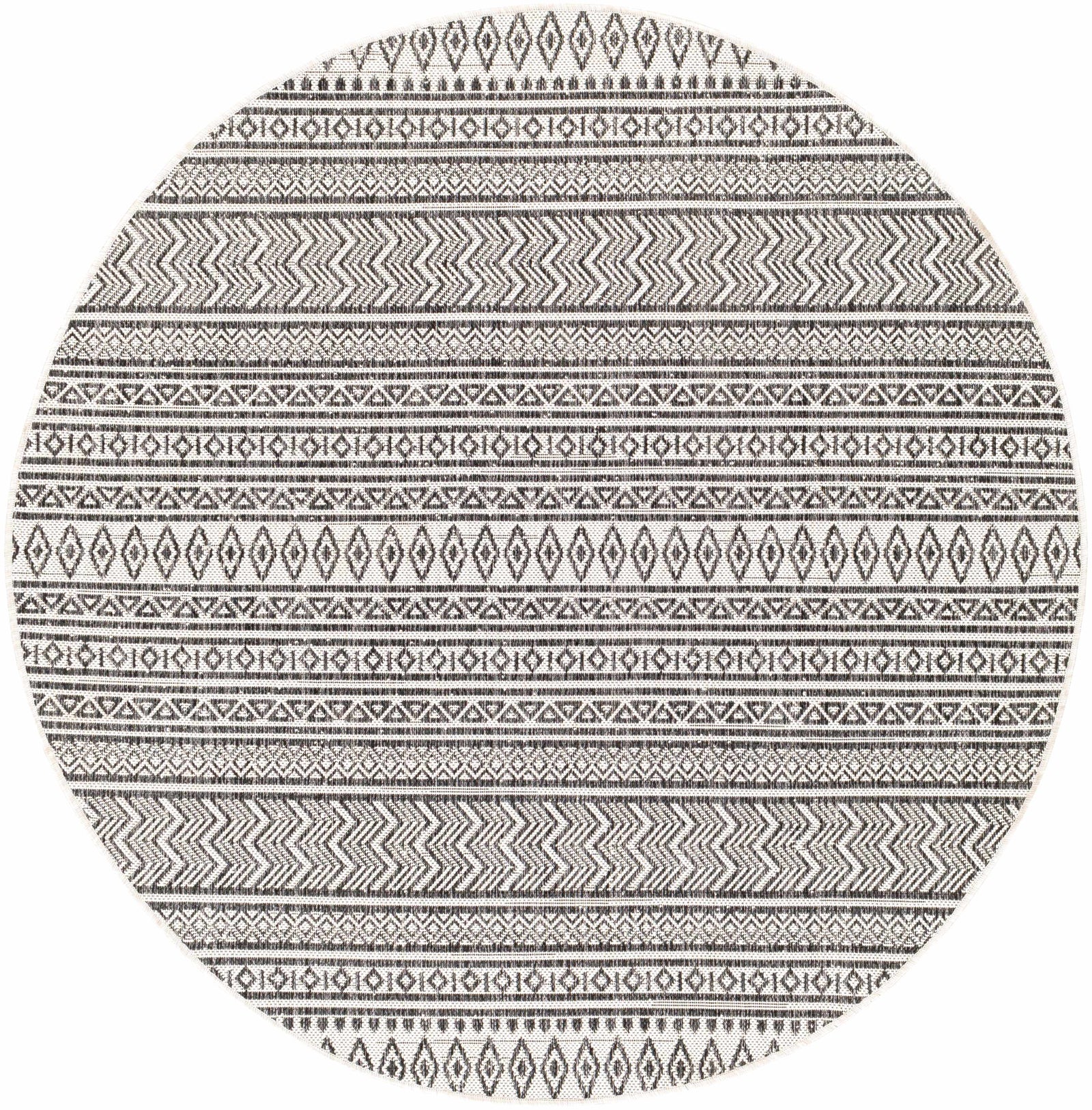 Alfombra para exteriores en blanco y negro de Imboden