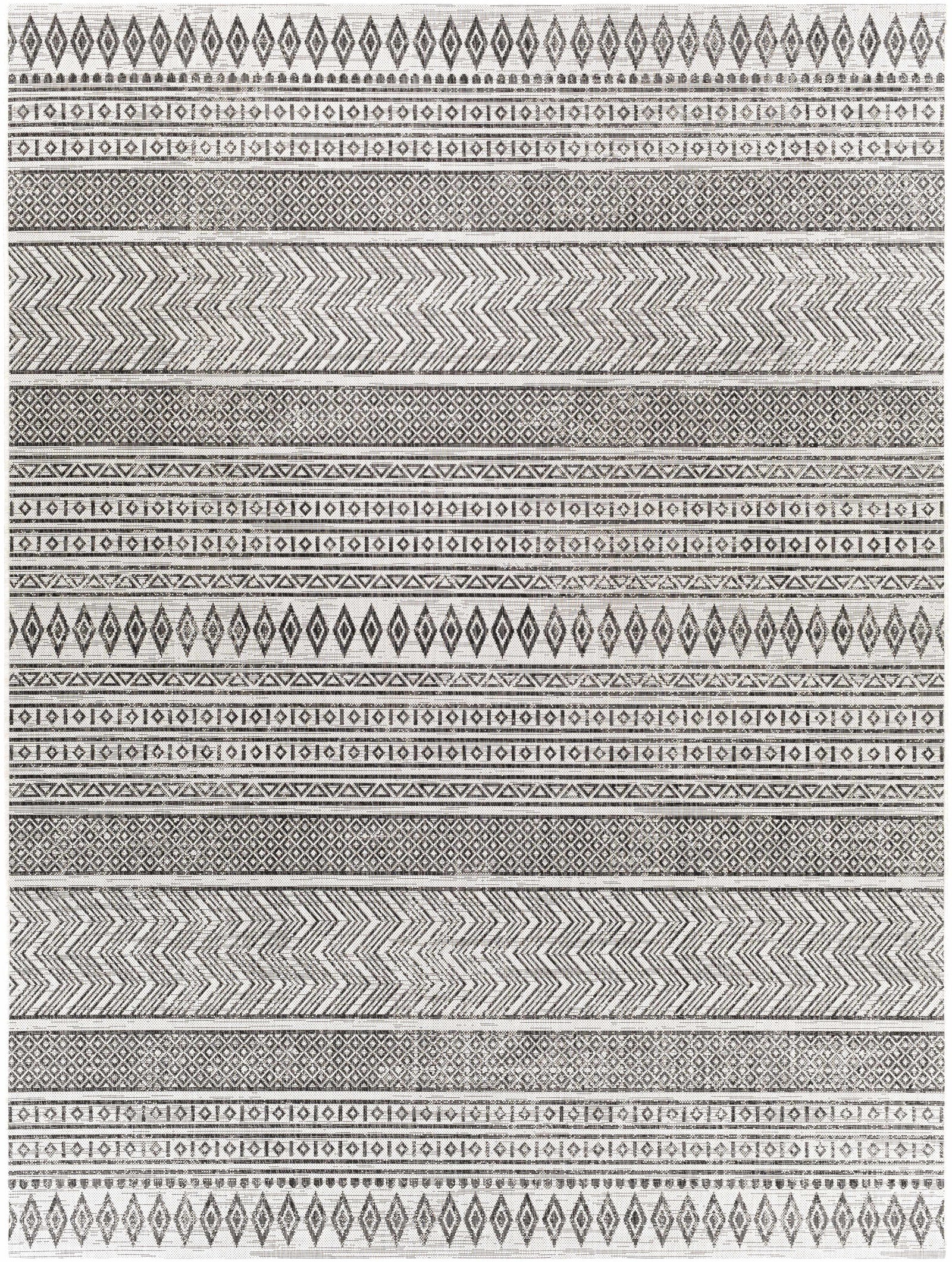 Alfombra para exteriores en blanco y negro de Imboden