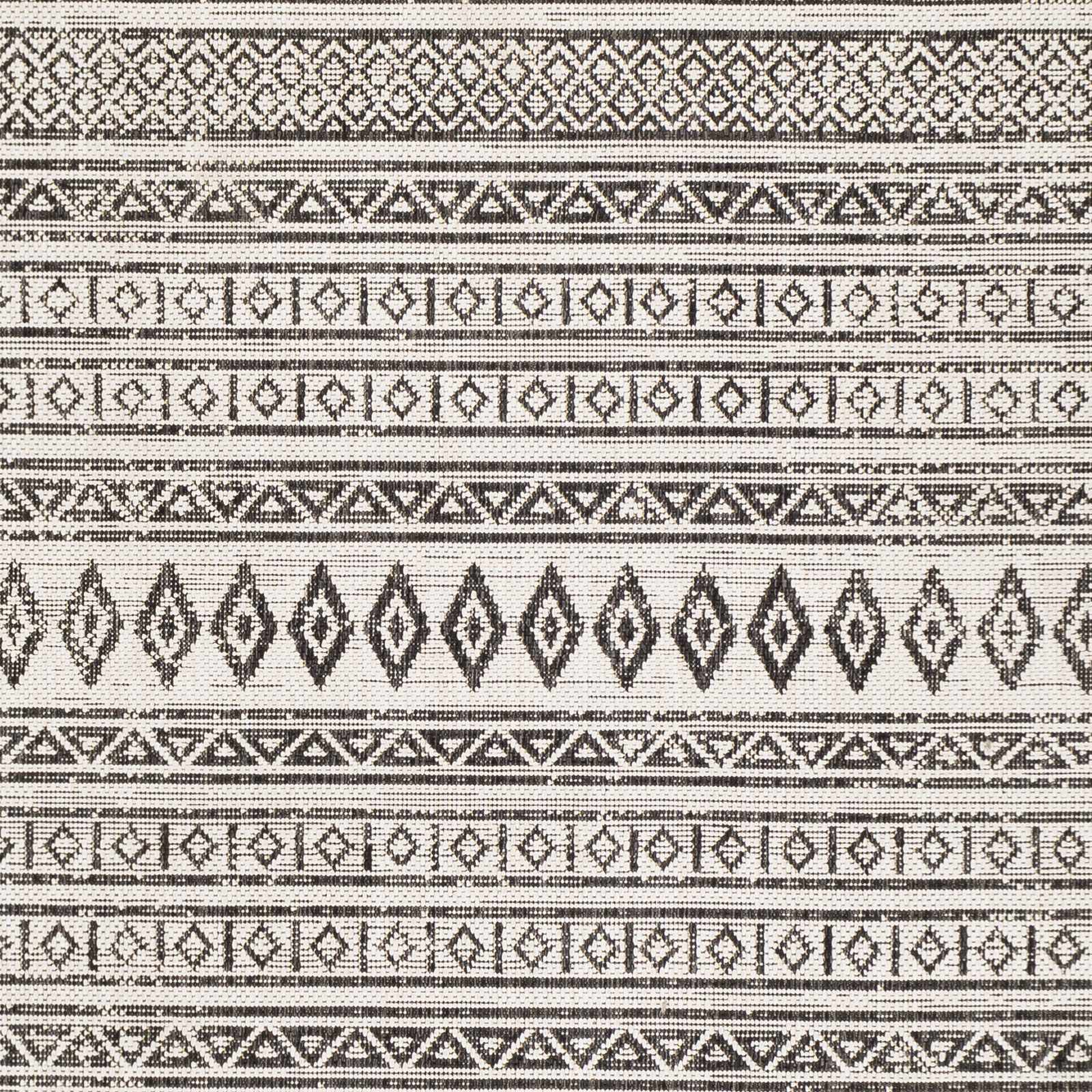 Alfombra para exteriores en blanco y negro de Imboden