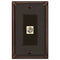 Imperial Bead Aged Bronze Cast - 1 Cable Jack Wallplate