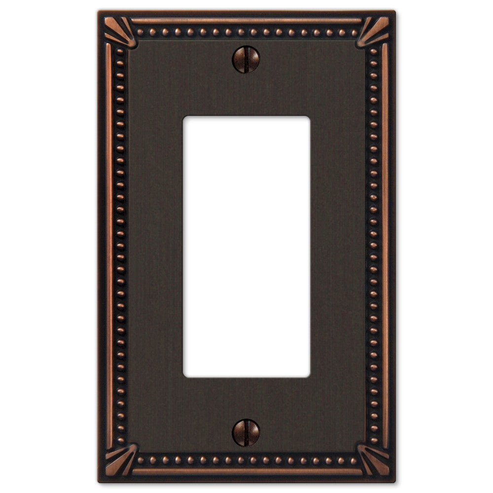Placa de pared con 1 balancín de bronce envejecido de Imperial Bead