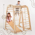 Indoor Wooden Playground for Children - 6 in 1 Playground + Swings Set + Slide Board