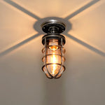 Industrial Farmhouse Semi Flush Mount Lighting - The Beacon