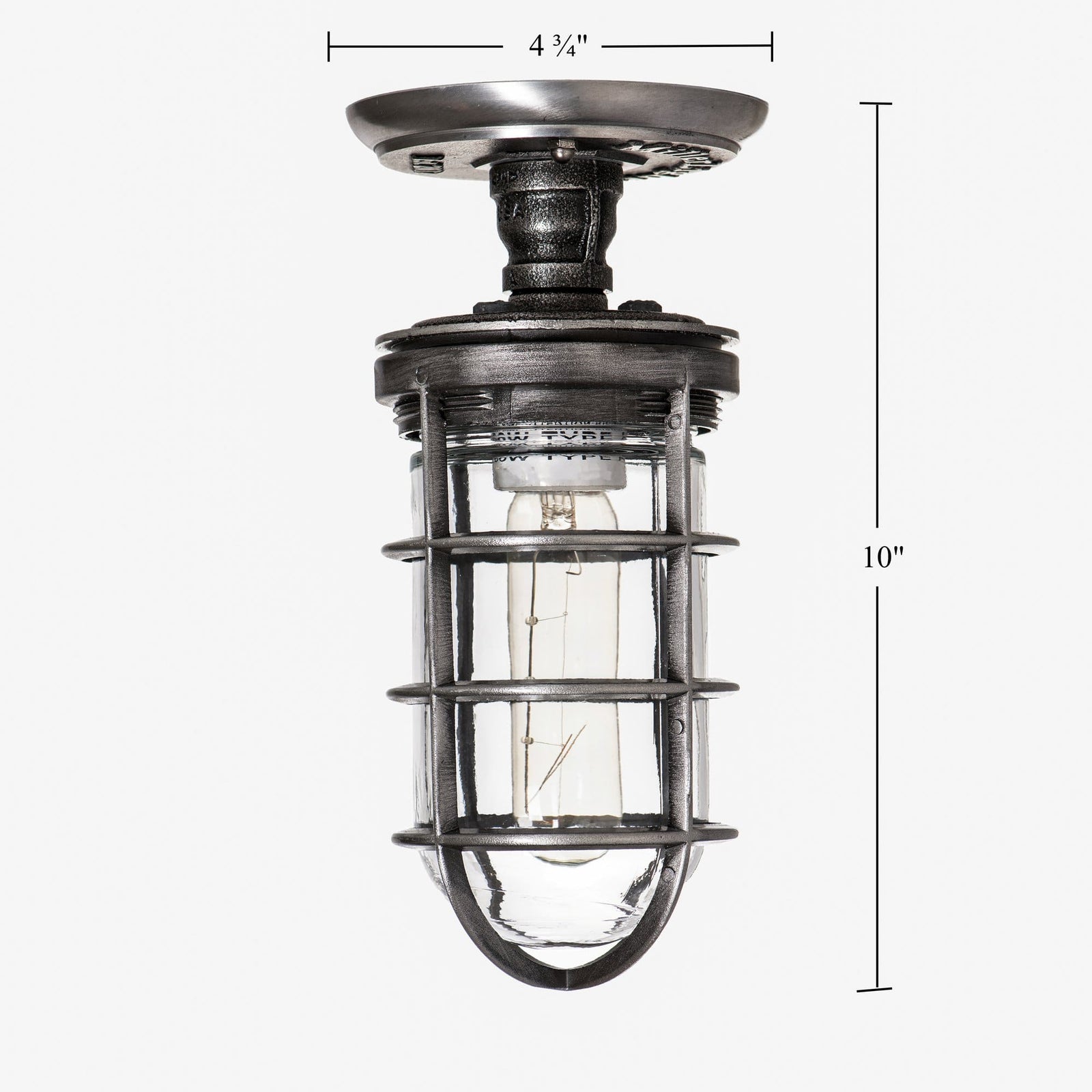 Industrial Farmhouse Semi Flush Mount Lighting - The Beacon