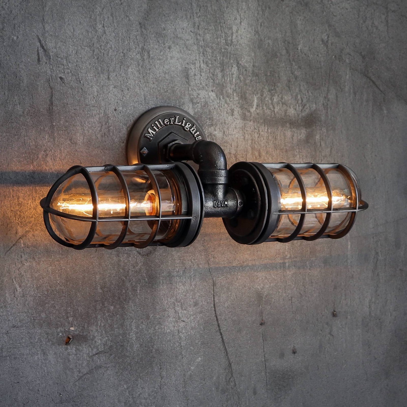 Rustic Industrial Bathroom Vanity Lighting - The Joker