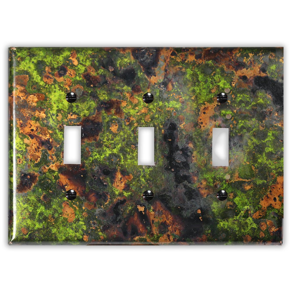 Irish Moss Copper - 3 Toggle Wallplate